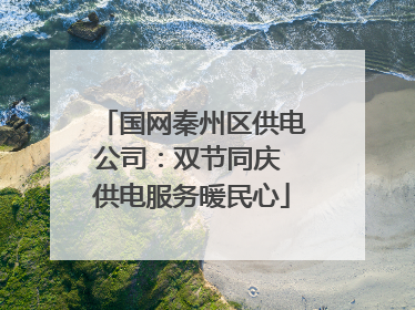 国网秦州区供电公司：双节同庆 供电服务暖民心