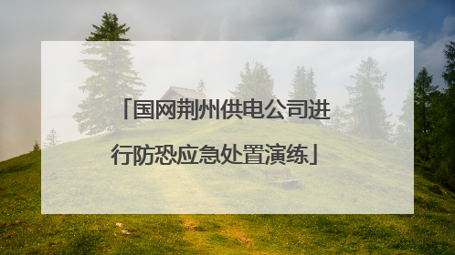 国网荆州供电公司进行防恐应急处置演练
