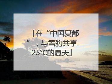 在“中国夏都”，与雪豹共享25℃的夏天