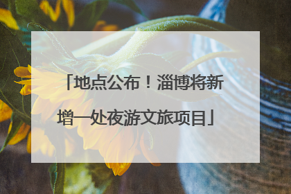地点公布！淄博将新增一处夜游文旅项目