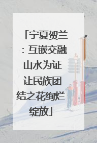 宁夏贺兰：互嵌交融 山水为证 让民族团结之花绚烂绽放