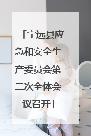 宁远县应急和安全生产委员会第二次全体会议召开