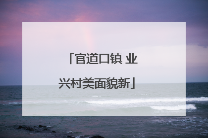 官道口镇 业兴村美面貌新