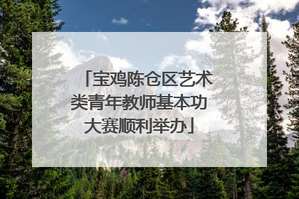 宝鸡陈仓区艺术类青年教师基本功大赛顺利举办
