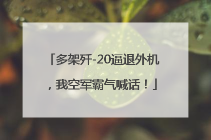 多架歼-20逼退外机，我空军霸气喊话！