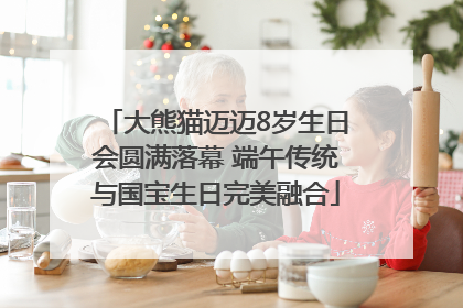 大熊猫迈迈8岁生日会圆满落幕 端午传统与国宝生日完美融合