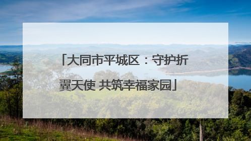 大同市平城区：守护折翼天使 共筑幸福家园