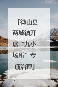 微山县两城镇开展“九小场所”专项治理