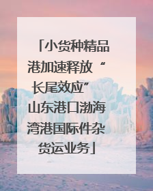 小货种精品港加速释放“长尾效应” 山东港口渤海湾港国际件杂货运业务