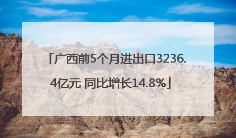 广西前5个月进出口3236.4亿元 同比增长14.8%