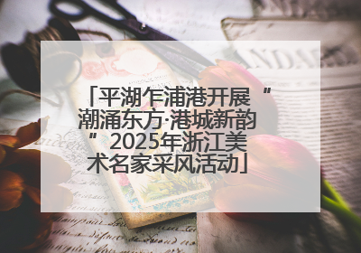 平湖乍浦港开展“潮涌东方·港城新韵”2025年浙江美术名家采风活动