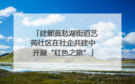 建邺莫愁湖街道艺苑社区在社企共建中开展“红色之旅”