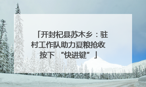 开封杞县苏木乡：驻村工作队助力夏粮抢收按下 “快进键”