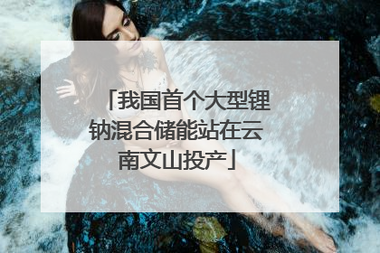 我国首个大型锂钠混合储能站在云南文山投产