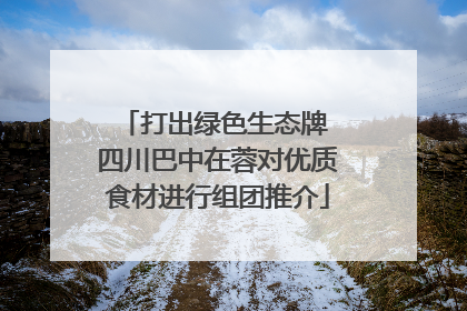 打出绿色生态牌 四川巴中在蓉对优质食材进行组团推介