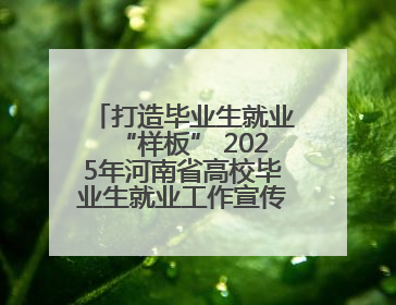 打造毕业生就业“样板” 2025年河南省高校毕业生就业工作宣传月启动