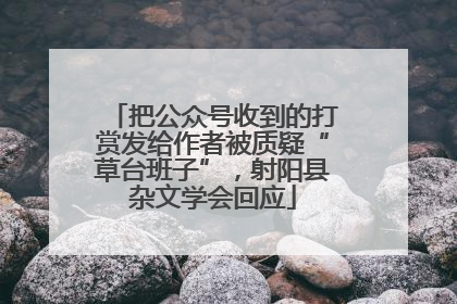 把公众号收到的打赏发给作者被质疑“草台班子”，射阳县杂文学会回应