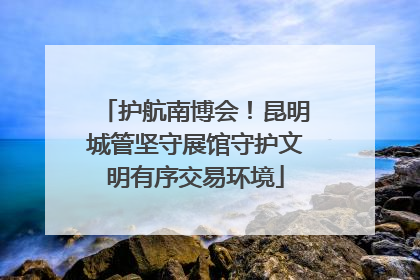护航南博会！昆明城管坚守展馆守护文明有序交易环境