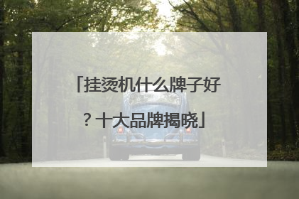 挂烫机什么牌子好？十大品牌揭晓