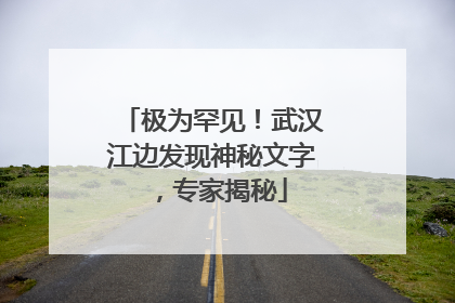 极为罕见！武汉江边发现神秘文字，专家揭秘