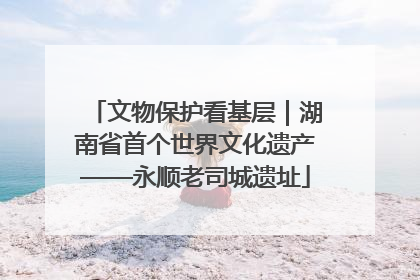 文物保护看基层｜湖南省首个世界文化遗产——永顺老司城遗址