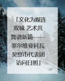 文化为媒连双城 艺术共舞谱新篇——塞尔维亚科瓦契察市代表团访问日照