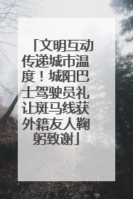 文明互动传递城市温度！城阳巴士驾驶员礼让斑马线获外籍友人鞠躬致谢