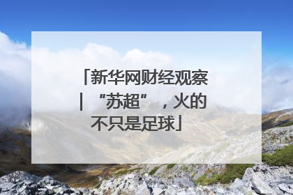 新华网财经观察｜“苏超”，火的不只是足球