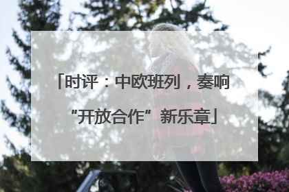时评：中欧班列，奏响“开放合作”新乐章