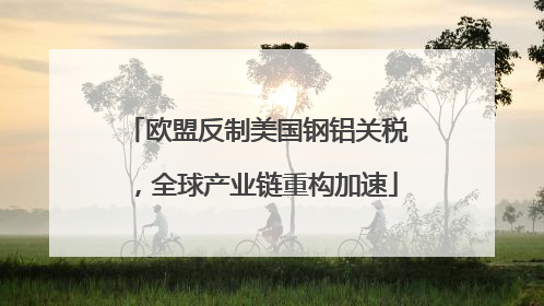 欧盟反制美国钢铝关税，全球产业链重构加速