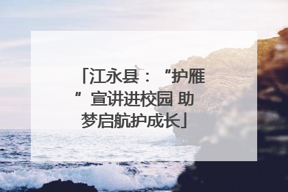 江永县：“护雁”宣讲进校园 助梦启航护成长