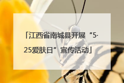 江西省南城县开展“5·25爱肤日”宣传活动