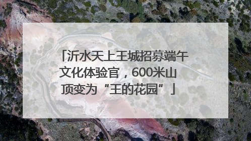 沂水天上王城招募端午文化体验官，600米山顶变为“王的花园”