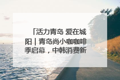 活力青岛 爱在城阳｜青岛尚小咖咖啡季启幕，中韩消费新场景点燃夏日热情