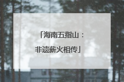 海南五指山：非遗薪火相传