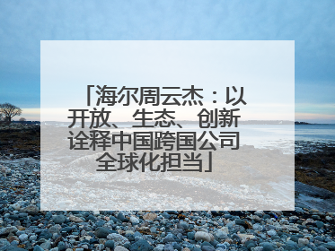 海尔周云杰：以开放、生态、创新诠释中国跨国公司全球化担当