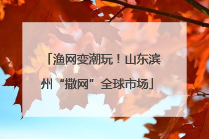 渔网变潮玩！山东滨州“撒网”全球市场