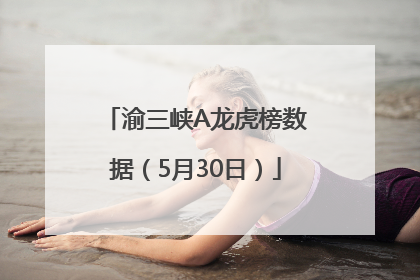 渝三峡A龙虎榜数据（5月30日）