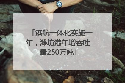 港航一体化实施一年，潍坊港年增吞吐量250万吨