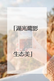 湖光鹭影生态美