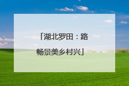 湖北罗田：路畅景美乡村兴