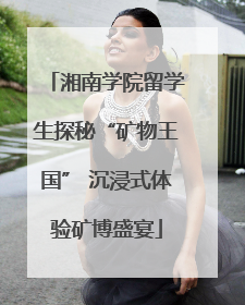 湘南学院留学生探秘“矿物王国” 沉浸式体验矿博盛宴