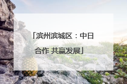 滨州滨城区：中日合作 共赢发展