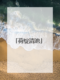 荷绽清池