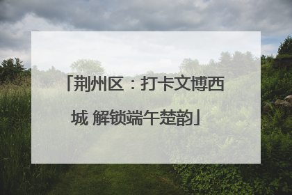 荆州区：打卡文博西城 解锁端午楚韵