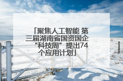 聚焦人工智能 第三届湖南省国资国企“科技周”提出74个应用计划