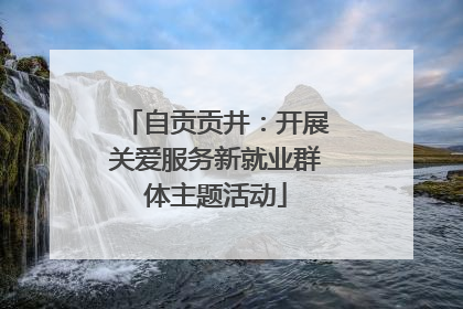 自贡贡井：开展关爱服务新就业群体主题活动