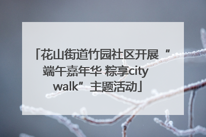 花山街道竹园社区开展“端午嘉年华 粽享city walk”主题活动