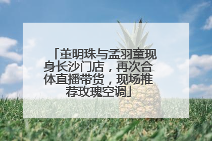 董明珠与孟羽童现身长沙门店，再次合体直播带货，现场推荐玫瑰空调