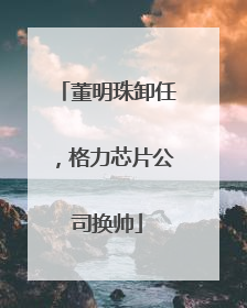 董明珠卸任，格力芯片公司换帅